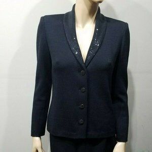 ST JOHN EVENING Black Skirt Suit